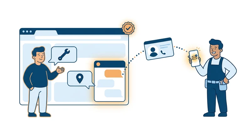 Virtual agent capturing a job from a website visitor